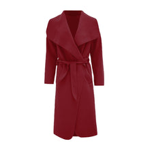 Load image into Gallery viewer, Women's Long Waterfall Italian Duster Coat
