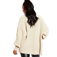 Load image into Gallery viewer, Balloon Sleeve Open Pockets Knitted Short Cardigan

