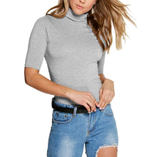 Load image into Gallery viewer, Turtle Neck Long Sleeve Casual Top
