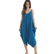 Load image into Gallery viewer, Italian Lagenlook Cami Harem Jumpsuit
