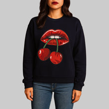 Load image into Gallery viewer, Lip Cherry Long Sleeve Sweatshirt
