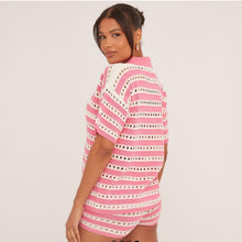 Load image into Gallery viewer, Fishnet Crochet Cardigan &amp; Short Set
