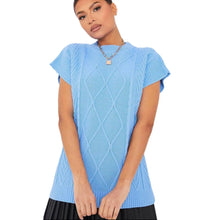 Load image into Gallery viewer, Chunky Diamond Knitted Pattern Jumper
