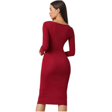 Load image into Gallery viewer, Long Sleeve Bodycon Midi Dress
