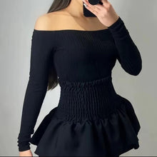 Load image into Gallery viewer, Frill Mini Rara Short Plain Skirt
