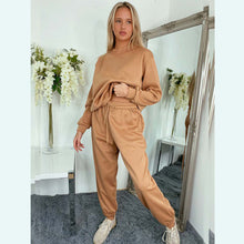 Load image into Gallery viewer, Fleece Lined Loungewear 2 Piece Tracksuit Set
