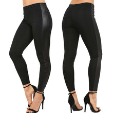 Load image into Gallery viewer, PVC Wetlook Side Panel Leggings
