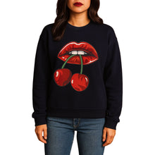 Load image into Gallery viewer, Lip Cherry Long Sleeve Sweatshirt
