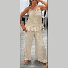 Load image into Gallery viewer, Fish Pattern Cami Frill Top &amp; Palazzo
