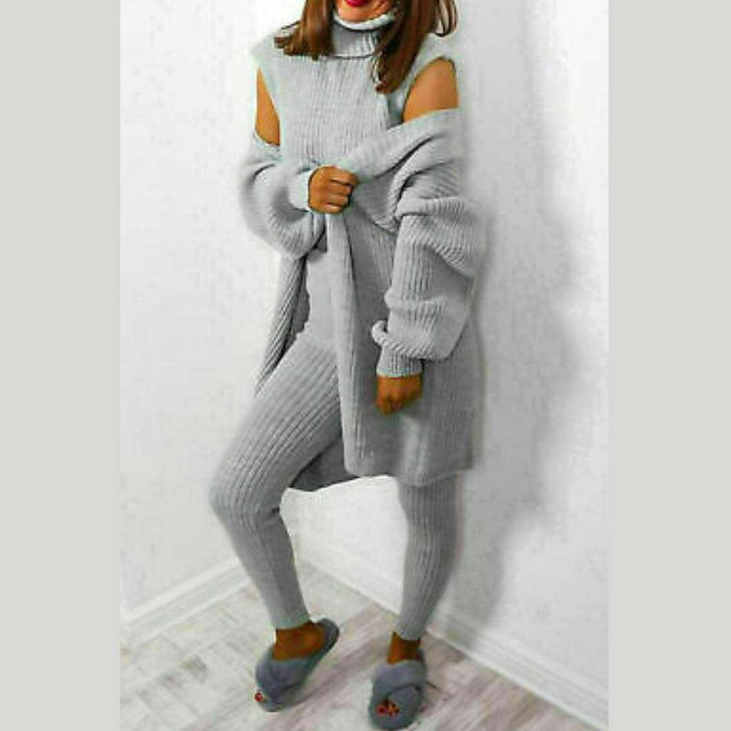 Chunky Knitted 3 Piece Loungewear Set