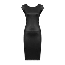 Load image into Gallery viewer, Wetlook Cap Sleeve Slim-Fitting Bodycon Midi Dress
