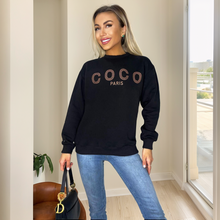 Load image into Gallery viewer, COCO Print Crew Neck Sweatshirt
