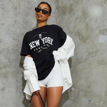 Load image into Gallery viewer, NEW YORK DOWNTOWN Slogan T-Shirt

