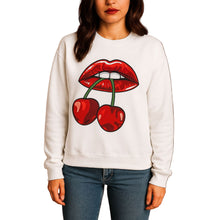 Load image into Gallery viewer, Lip Cherry Long Sleeve Sweatshirt
