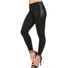 Load image into Gallery viewer, PVC Wetlook Side Panel Leggings
