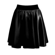 Load image into Gallery viewer, PVC Wetlook Mini Skater Skirt
