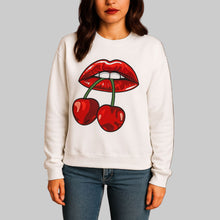 Load image into Gallery viewer, Lip Cherry Long Sleeve Sweatshirt
