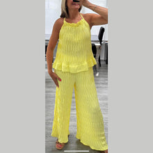 Load image into Gallery viewer, Fish Pattern Cami Frill Top &amp; Palazzo
