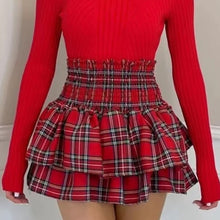 Load image into Gallery viewer, Frill Mini Rara Short Tartan Skirt
