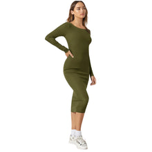Load image into Gallery viewer, Long Sleeve Bodycon Midi Dress
