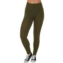 Load image into Gallery viewer, Ribbed Knitted High Waist Winter Leggings
