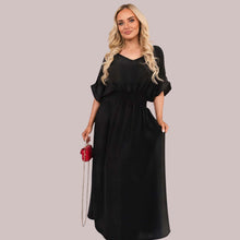 Load image into Gallery viewer, Gold Button Sheering Maxi Dress
