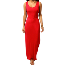 Load image into Gallery viewer, Racer Back Bodycon Maxi Dress
