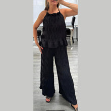 Load image into Gallery viewer, Fish Pattern Cami Frill Top &amp; Palazzo
