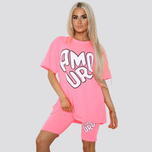 Load image into Gallery viewer, Cycling Short &amp; T-Shirts Co-Ord Set
