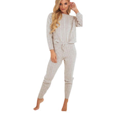 Load image into Gallery viewer, Cable Knitted Loungewear Suit
