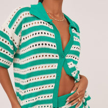 Load image into Gallery viewer, Fishnet Crochet Cardigan &amp; Short Set
