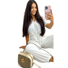 Load image into Gallery viewer, V Neck Wide Leg Jumpsuit
