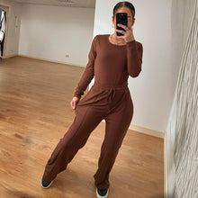 Load image into Gallery viewer, Scoop Neck Ribbed Long Sleeve Bodysuit
