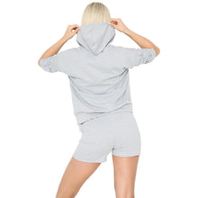 Load image into Gallery viewer, Hooded Sweatshirt &amp; Short 2 Pieces Set
