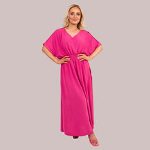 Load image into Gallery viewer, Gold Button Sheering Maxi Dress
