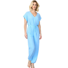 Load image into Gallery viewer, V Neck Wide Leg Jumpsuit
