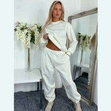 Load image into Gallery viewer, Fleece Lined Loungewear 2 Piece Tracksuit Set
