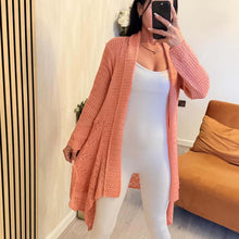 Load image into Gallery viewer, Crochet Hankey Hem Cardigan‎ ‎ ‎ ‎ ‎ ‎ ‎ ‎ ‎ ‎ ‎ ‎ ‎ ‎ ‎ ‎ ‎ ‎ ‎ ‎
