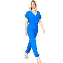 Load image into Gallery viewer, V Neck Wide Leg Jumpsuit
