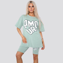 Load image into Gallery viewer, Cycling Short &amp; T-Shirts Co-Ord Set
