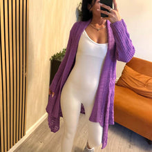 Load image into Gallery viewer, Crochet Hankey Hem Cardigan‎ ‎ ‎ ‎ ‎ ‎ ‎ ‎ ‎ ‎ ‎ ‎ ‎ ‎ ‎ ‎ ‎ ‎ ‎ ‎
