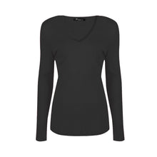 Load image into Gallery viewer, Long Sleeve V Neck Top
