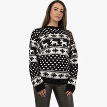 Load image into Gallery viewer, Snowflakes Christmas Jumper Sweater
