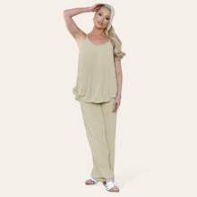 Load image into Gallery viewer, Cami Pleated Top &amp; Trouser Set
