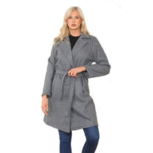 Load image into Gallery viewer, Italian Long Sleeves Belted Button Coat
