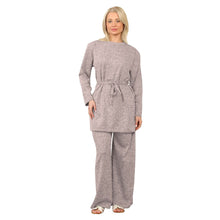 Load image into Gallery viewer, Needle Stitch Belted Loungewear
