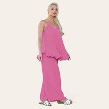 Load image into Gallery viewer, Cami Pleated Top &amp; Trouser Set
