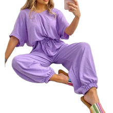 Load image into Gallery viewer, V Neck Wide Leg Jumpsuit
