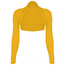 Load image into Gallery viewer, Long sleeves plain Cropped Shrug
