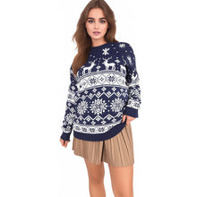 Load image into Gallery viewer, Reindeer Snowflake Family Christmas Jumper Sweater
